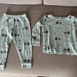 MORI Kids Pajamas with Penguin Print - size: 2-3 years old